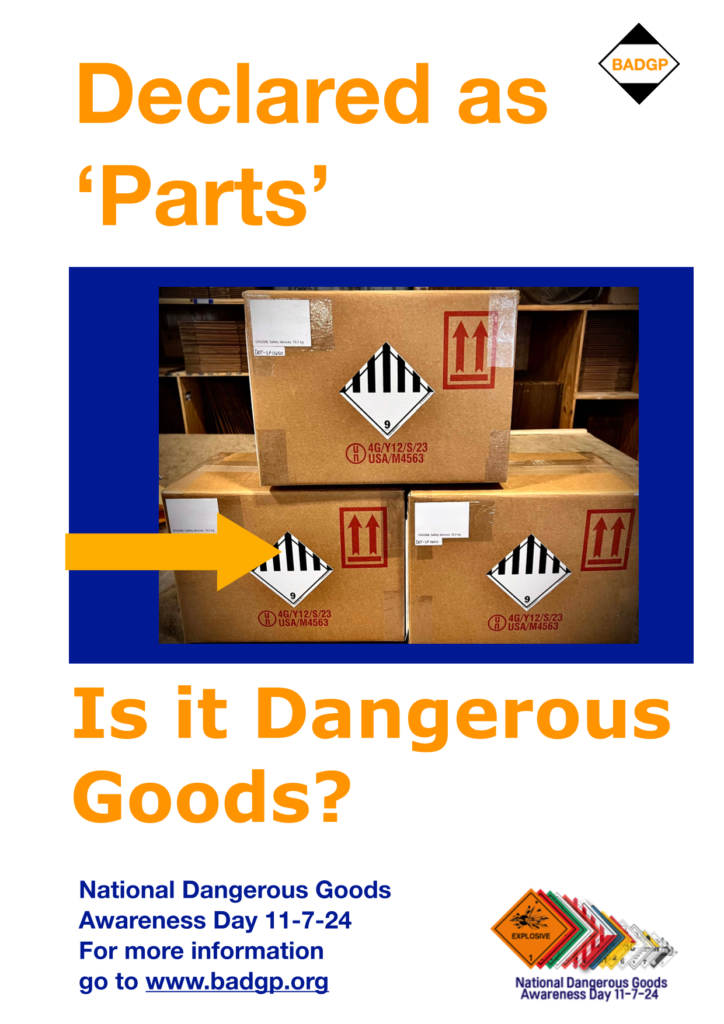 Is it Dangerous Goods - Declared as Parts